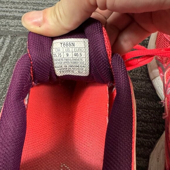 Asics Shoes Womens Gel-Exalt 3 Running Sneakers Pink Mesh. Size 9 - Picture 6 of 8